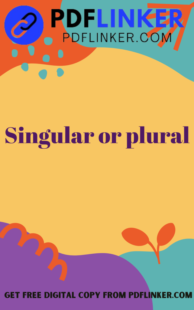 Rich Results on Google's SERP when searching for 'singular or plural'